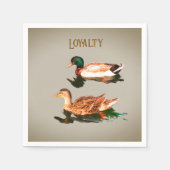 Enten mallards. Loyalität Serviette (Vorderseite)