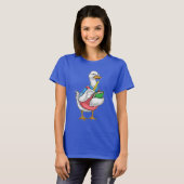 Enten-Mathe-Lehrer-Lineal T-Shirt (Vorne ganz)