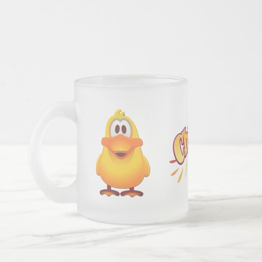 Enten-mattierte GlasTasse Mattglastasse (Links)