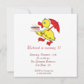 Enten mit Kuchen Einladung (Vorderseite)