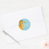 Enten mit Liebe-Gefallen Runder Aufkleber (Umschlag)