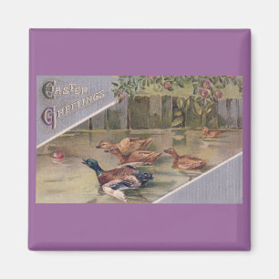 Enten nach Apple Vintages Ostern Magnet