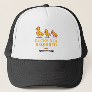 Enten nicht erforderlich Lustige minimalistische Truckerkappe