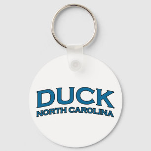 Enten-North Carolina-Bogen-Text-Logo Schlüsselanhänger