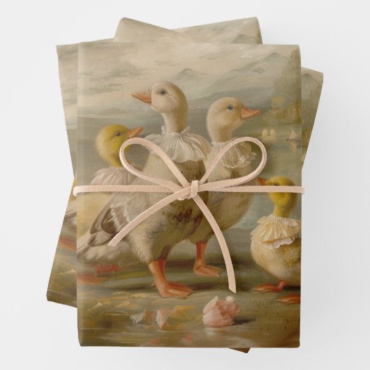 Enten - Ölgemäldepapier Geschenkpapier Set (Beispiel)