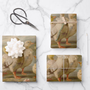 Enten - Ölgemäldepapier Geschenkpapier Set