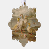 Enten - Papierkartendekorationsgeschirr Ornament Karte (Linke Ecke)