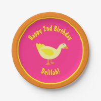 Enten-PapierTeller-Tiergeburtstags-Party