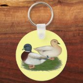 Enten: Pastellrufe Schlüsselanhänger (Vorderseite)