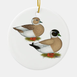 Enten: Penzitierte Anrufe Keramikornament