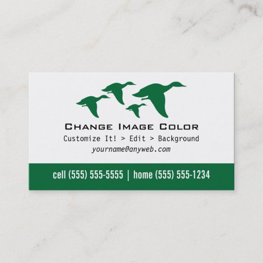 Enten - persönliche Visitenkarte (Vorderseite)