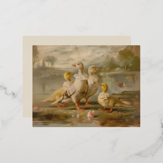 Enten - Postkarten für Fohlen (Vorderseite/Rückseite)