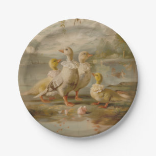 Enten - Runde Papierplatten Pappteller