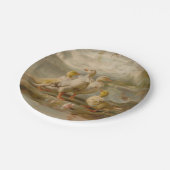 Enten - Rundpapier-Teller Pappteller (Schrägansicht)