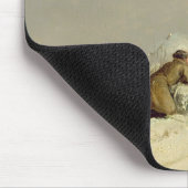 Enten-Schießen im Winter (Öl auf Leinwand) Mousepad (Ecke)