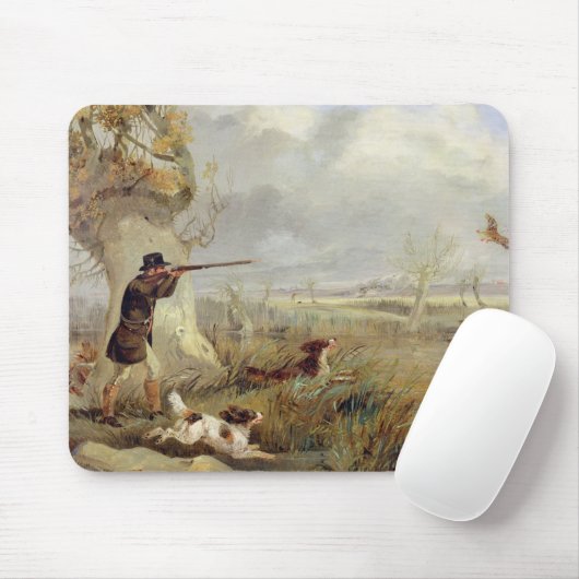 Enten-Schießen (Öl auf Leinwand) Mousepad (Mit Mouse)
