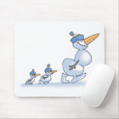 Enten-Schneemänner Mousepad (Mit Mouse)