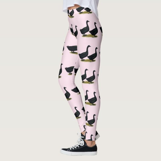 Enten: Schwarze Cayugas Leggings (Links)