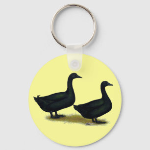 Enten: Schwarze Cayugas Schlüsselanhänger