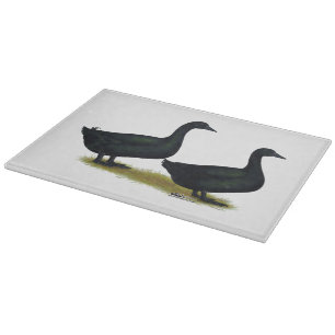 Enten: Schwarze Cayugas Schneidebrett