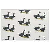 Enten: Schwarze Cayugas Stoff (Fat Quarter (45,7 x 55,9 cm))