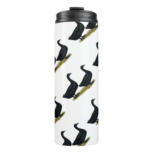 Enten: Schwarze Cayugas Thermosbecher (Vorderseite)