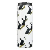 Enten: Schwarze Cayugas Thermosbecher (Rückseite)