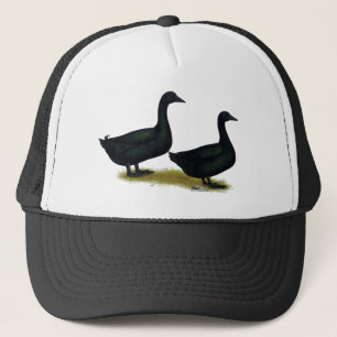 Enten: Schwarze Cayugas Truckerkappe
