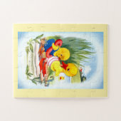 Enten schwimmen puzzle (Horizontal)