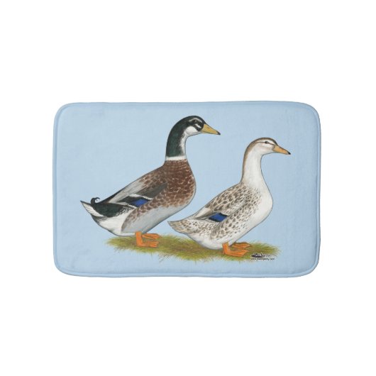 Enten: Silbergarten Badematte (Vorderseite)