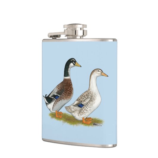 Enten: Silbergarten Flachmann (Links)