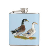 Enten: Silbergarten Flachmann (Vorderseite)