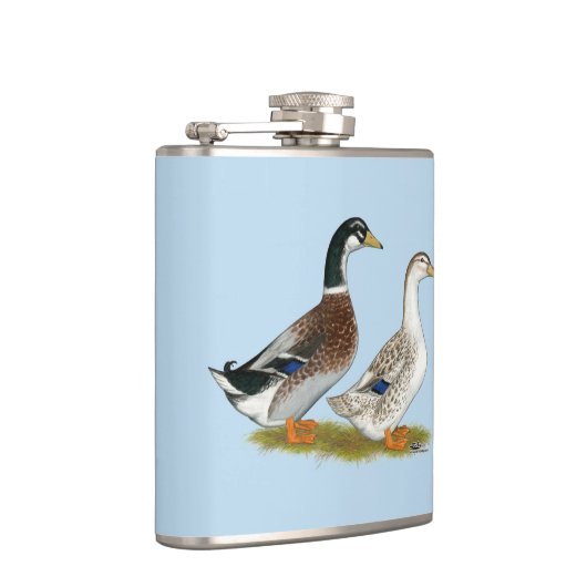 Enten: Silbergarten Flachmann (Rechts)