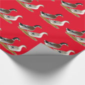 Enten: Silbergarten Geschenkpapier (Ecke)