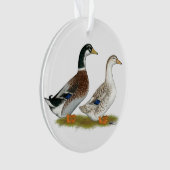 Enten: Silbergarten Ornament (Vorderseite)