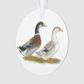 Enten: Silbergarten Ornament (Vorderseite)