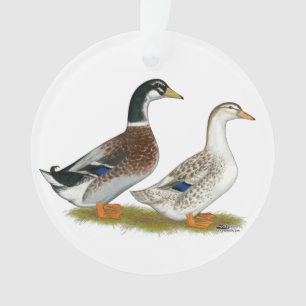 Enten: Silbergarten Ornament