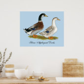 Enten: Silbergarten Poster (Küche)
