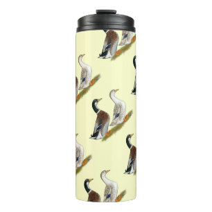 Enten: Silbergarten Thermosbecher