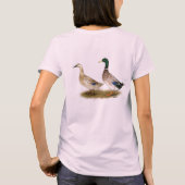 Enten:  Silberner Waliser-Harlekin T-Shirt (Rückseite)