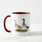 Enten:  Silberner Waliser-Harlekin Tasse (Links)