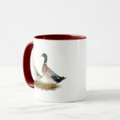Enten:  Silberner Waliser-Harlekin Tasse (Vorderseite Links)