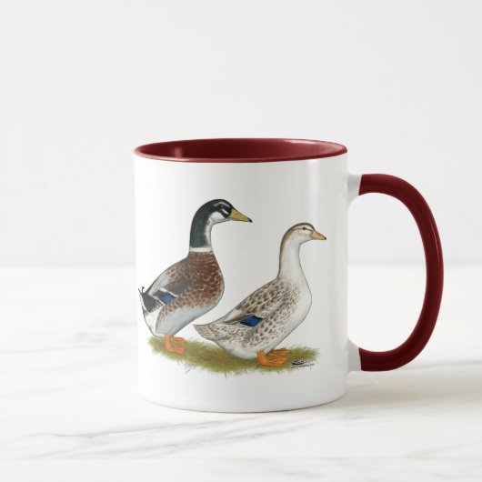 Enten: Silbernes Appleyard Tasse (Rechts)