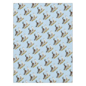 Enten: Silbernes Appleyard Tischdecke (Vorderseite)