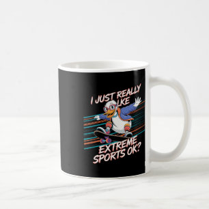 Enten-Skateboarding-Extremsport Aktiver Lebensstil Kaffeetasse