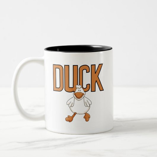 Enten-T-Shirts und Geschenke Zweifarbige Tasse (Links)