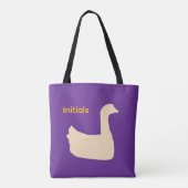 Enten-Thema personalisieren Tasche (Rückseite)