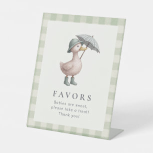 Enten-Themen-Baby-Party-Gunst-Tischdekoration Sockelschild
