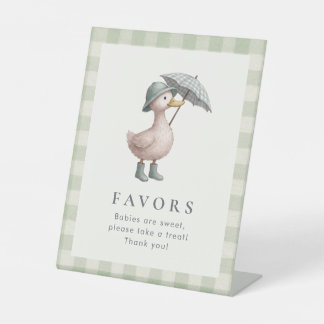 Enten-Themen-Baby-Party-Gunst-Tischdekoration Sockelschild