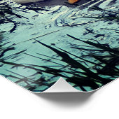 Enten Tiere im Teich Poster (Ecke)